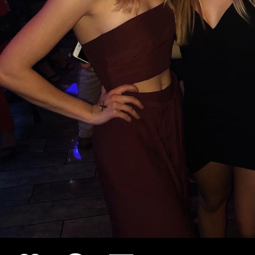 Maroon jumpsuit